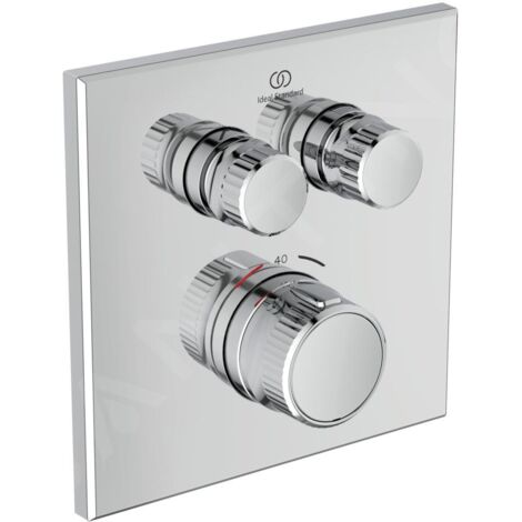 Ideal Standard CeraTherm Navigo - Mitigeur de douche thermostatique encastré pour 2 sorties, chrome A7302AA (1/5)