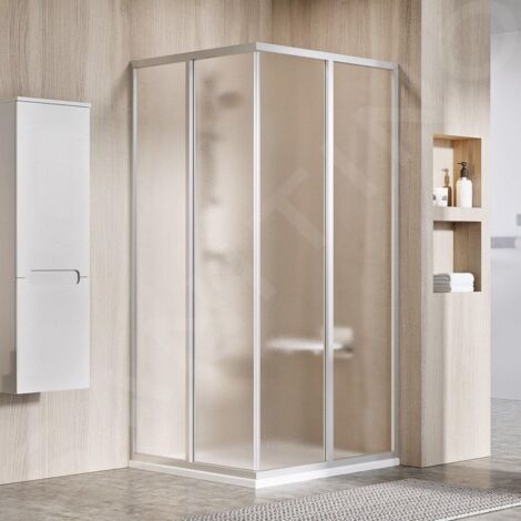 Ravak Supernova - Porte de douche SRV2-75 S, 720-740 mm, satiné/verre Grape 14V30UO2ZG (1/4)