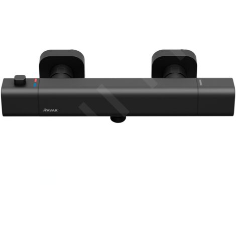Ravak 10° Free - Mitigeur de douche thermostatique TD F 033.20 / 150, noir X070154 (1/3)