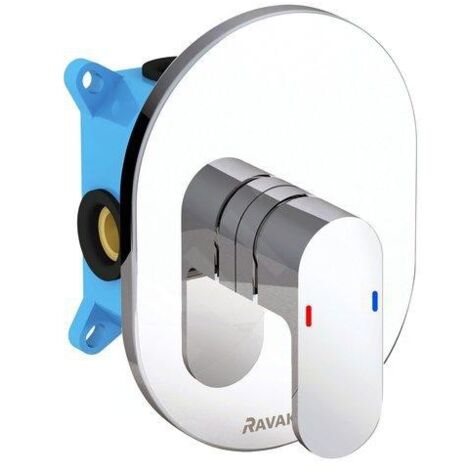 Ravak Chrome - Mitigeur de douche encastré CR 066.00, pour R-box, chrome X070057 (1/4)