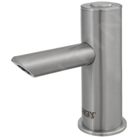 Sanela Robinets Piezo - Mitigeur de lavabo Piezo anti-vandalisme, alimentation depuis pile de 6V, inox SLU 93PDB (1/3)