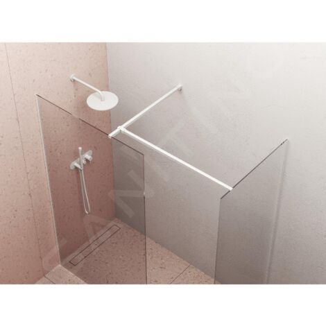 Ravak Walk-In - Upright W SET-Uni Free/Wall, blanc GWD01000E006 (1/5)
