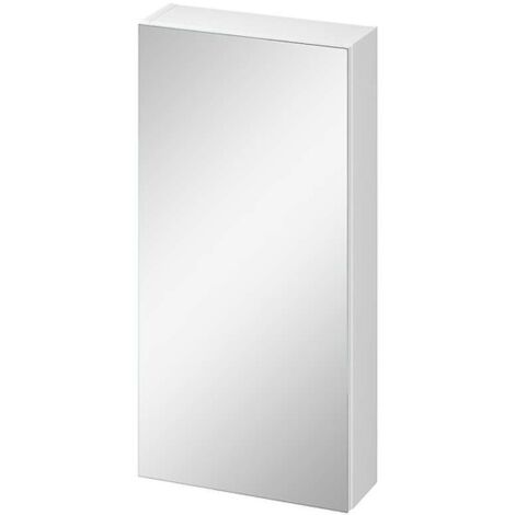 Cersanit City - Armoire à miroir, 80x40x14 cm, 1 porte, charnières G/D, blanc S584-022-DSM (1/2)