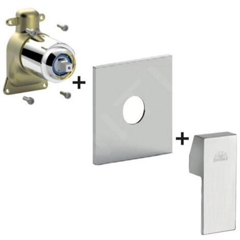 Paffoni West - Mitigeur encastré pour 1 sortie, chrome WSBOX010CR (1/2)