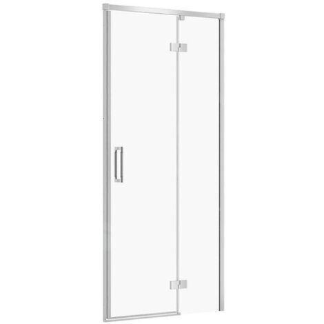 Cersanit Larga - Porte de douche 90x195 cm, droite, chrome/verre clair S932-116 (1/2)