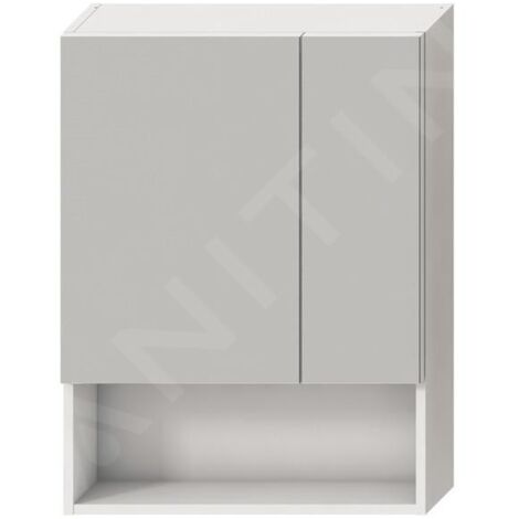 Jika Lyra - Armoire avec miroir 600x132x800 mm, blanc H4532410383041 (1/2)