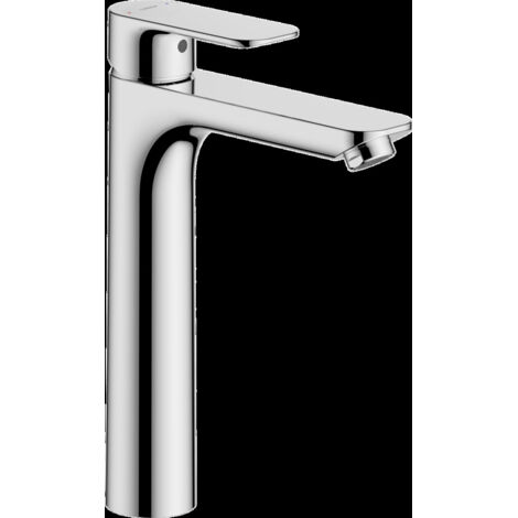 Mitigeur lavabo Hansabasic haut, déport 150 mm, chromé, sans garniture d’écoulement (1/5)