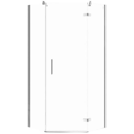 Cersanit Jota - Cabine de douche 90x90 cm, droite, chrome/verre clair S160-013 (1/2)