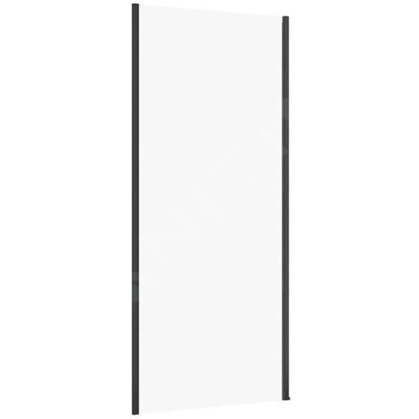 Cersanit Larga - Paroi de douche 90 cm, noir/verre clair S932-134 (1/2)