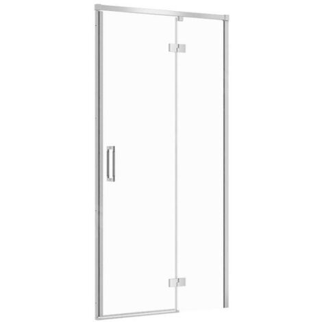 Cersanit Larga - Porte de douche 100x195 cm, droite, chrome/verre clair S932-117 (1/2)