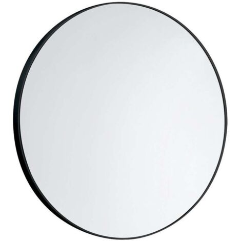 Aqualine Miroirs - Miroir, diamètre 600 mm, noir mat 6000 (1/4)