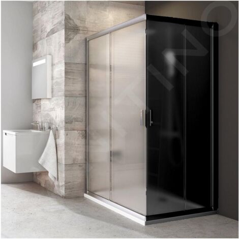 Ravak Blix - Porte de douche BLRV2K 80 cm, satin/verre Grape 1XV40U00ZG (1/5)
