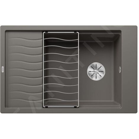 Blanco Elon XL 6 - Évier en silgranit 780x500 mm, avec accessoires, InFino, gris 527252
