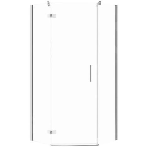 Cersanit Jota - Cabine de douche 90x90 cm, gauche, chrome/verre clair S160-014 (1/2)