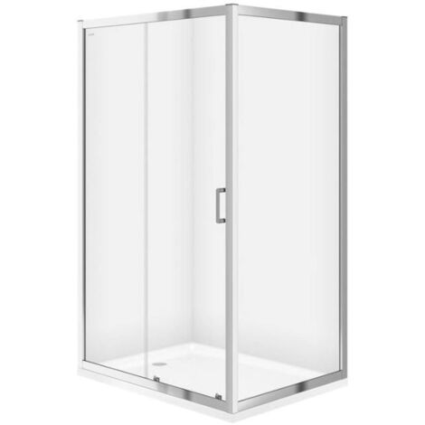 Cersanit Zip - Cabine de douche 79x99 cm, chrome/verre clair S154-003 (1/3)