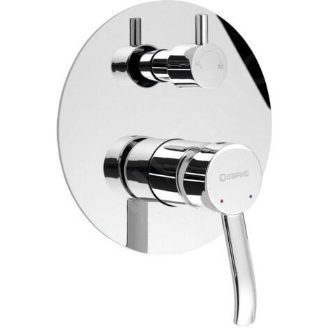 Sapho Luka - Mitigeur de douche encastré, 2 sorties, avec inverseur, chrome LK43 (1/2)