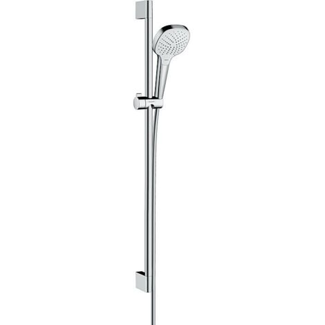 Hansgrohe Croma Select E - Set de douche Vario, 0,90m, blanc/chrome 26592400 (1/10)