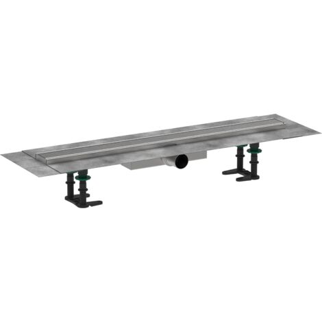 Hansgrohe RainDrain Compact, set complet pour installation à plat, inox brossé, 700
