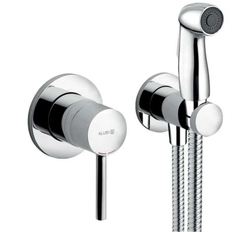 Kludi Bozz - Set de douchette de bidet avec vanne d’arrêt encastrée, chrome 389990576