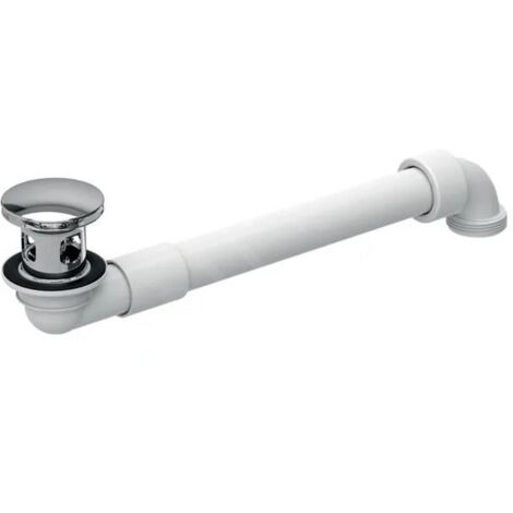 Geberit Accessoires - Siphon gain de place, pour les lavabos avec trop-plein, ClickClack, chrome 152.071.21.1 (1/4)