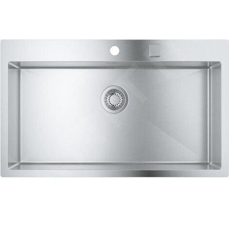 Grohe Éviers - Évier K800 avec garniture de vidage automatique, 846x510 mm, inox brossé 31584SD1 (1/5)