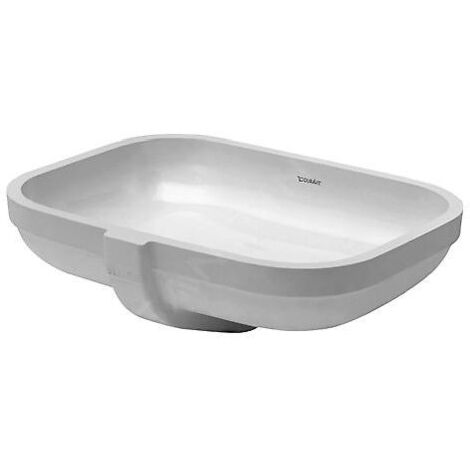 Duravit Happy D.2 - Vasque à encastrer, 480x345 mm, sans trou pour robinetterie, blanc alpin 0457480000 (1/3)