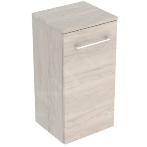 Geberit Selnova Square - Meuble latéral haut 650x330x297 mm, 1 porte, noyer clair hickory 501.275.00.1 (1/3)