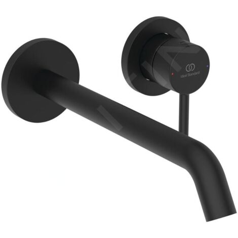 Ideal Standard Ceraline Nuovo - Mitigeur de lavabo encastré, 2 trous, noir soyeux BD848XG (1/4)