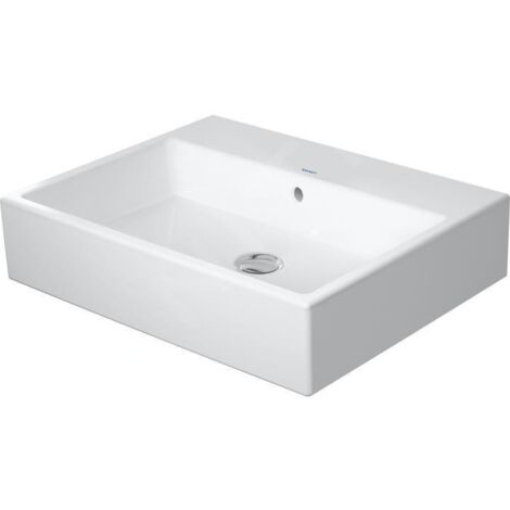Duravit Vero Air - Lavabo 600x470 mm, avec trop-plein, sans trou de robinetterie, blanc 2350600060