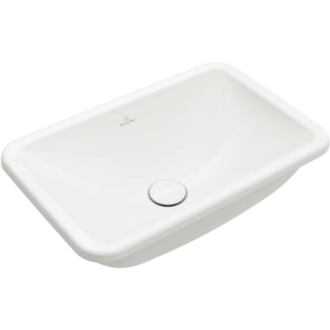 Villeroy & Boch Loop&Friends - Lavabo à encastrer, 675x450 mm, avec trop-plein, CeramicPlus, blanc alpin 4A6600R1 (1/5)