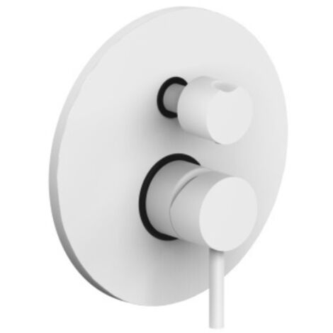 Paffoni Light - Mitigeur encastré pour 2 sorties, blanc mat LIG018BO (1/2)