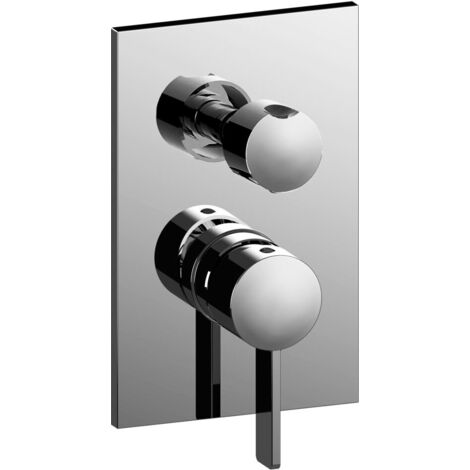 Paffoni Rock series 3-outlet concealed shower mixer RO019CR Chromé - Laiton (1/2)