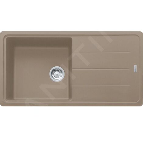 Franke Basis - Évier en fragranit BFG 611, 97x50 cm, huître 114.0494.758 (1/3)