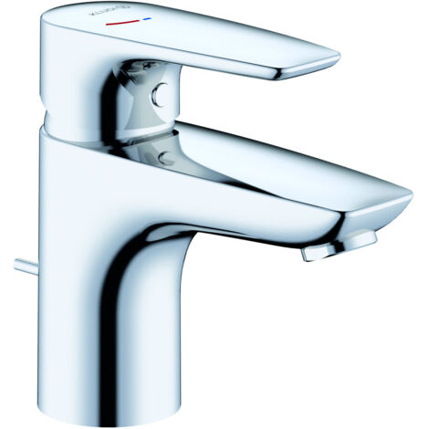Kludi Pure&Solid - Mitigeur de lavabo, avec vidage, EcoPlus, chrome 343880575WR4 (1/3)