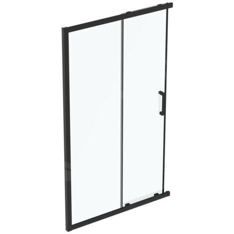 Ideal Standard Connect 2 - Porte de douche coulissante, 2 battants, 1200 mm, noir / verre clair K9264V3 (1/2)