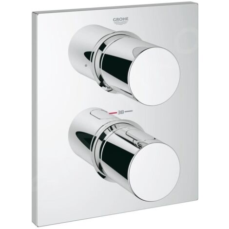 Grohe Grohtherm F - Mitigeur thermostatique de baignoire encastré, chrome 27618000