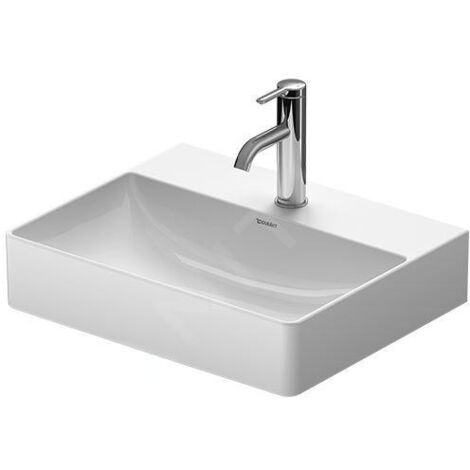 Duravit DuraSquare - Meuble-lavabo Compact, 500x400 mm, avec 1 trou pour robinetterie, DuraCeram, blanc 2356500041 (1/4)