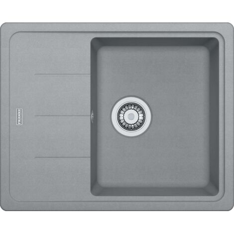 Franke Basis - Évier en fragranit BFG 611-62, 62x50 cm, pierre grise 114.0285.118 (1/4)