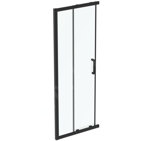Ideal Standard Connect 2 - Porte de douche coulissante, 2 battants, 800 mm, noir / verre clair K9259V3 (1/3)