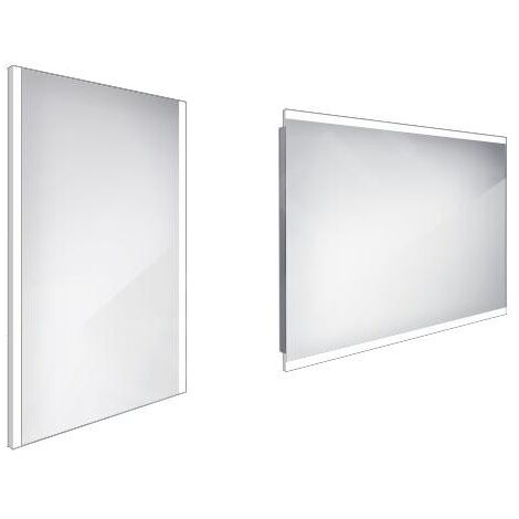 Nimco Miroirs - Miroir de salle de bains LED 500 x 700 mm, carré, aluminium ZP 11001 (1/3)