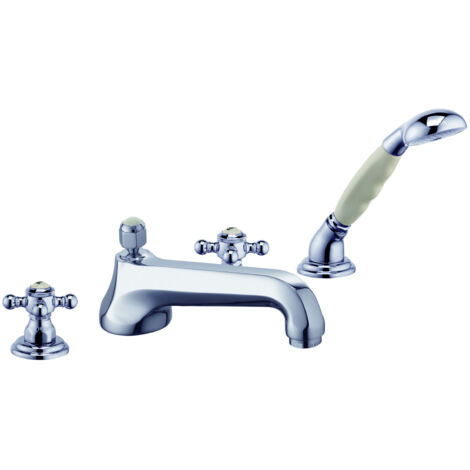 Kludi Adlon - Mitigeur de baignoire, 4 trous, chrome 515250520 (1/3)