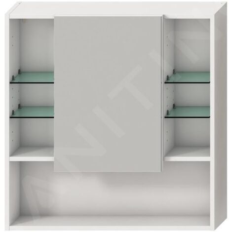 Jika Lyra - Armoire avec miroir 775x132x800 mm, blanc H4532510383041 (1/3)