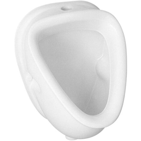 Urinoir céramique à remplissage supérieur blanc – Arrivée d'eau par le haut – Évacuation Ø 50 mm – Fixations sans cachées – 10TP92001 – Aqualine