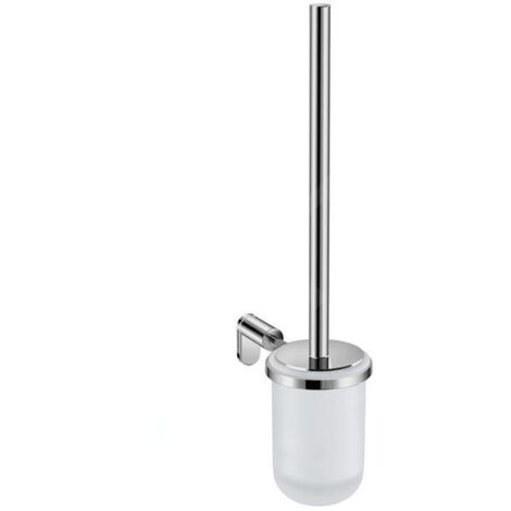 Jika Basic - Brosse WC avec support mural, chrome/verre dépoli H3843A10040001 (1/2)