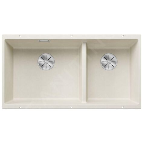 Blanco Subline 480/320 - Évier en Silgranit, 855x460 mm, InFino, blanc doux 527168