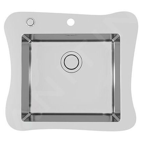 Alveus Jubilee - Évier 615x546 mm, avec commande du vidage, inox 1126054 (1/4)