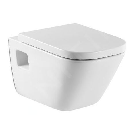 Cuvette WC suspendu Roca The Gap – Chasse d'eau profonde 3/4,5L – Évacuation arrière – Dimensions 340x540x400mm – A346477000 (1/3)