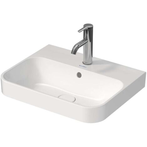 Duravit Happy D.2 Plus - Vasque 500x400 mm, avec un trou pour robinet, blanc alpin 2360500000 (1/5)