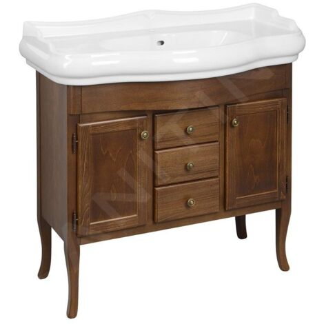 Sapho Retro - Meuble pour lavabo 890x800x480 mm, hêtre 1620 (1/5)