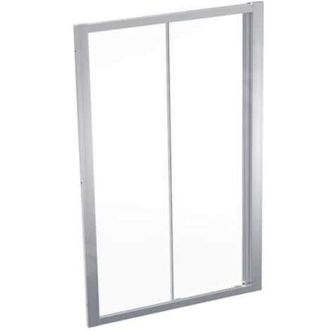 Geberit GEO - Porte de douche 120x190 cm, argent/verre clair 560.153.00.2 (1/2)